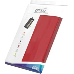 Ultimate Guard Zipfolio 320 16-Pocket Xenoskin - Red