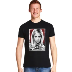 Vampirjägerin T-Shirt für Buffy Fans schwarz