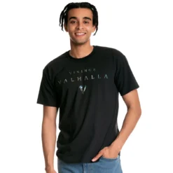 Vikings - Metallic T-Shirt schwarz