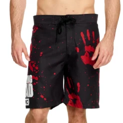 Walking Dead - Blood Hands Badeshorts schwarz