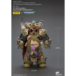 Warhammer 40k Actionfigur 1/18 Death Guard Deathshroud Terminator 1 with Manreaper and Plaguespurter Gauntlet 14 cm