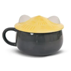 Waschbär Kawaii Tasse mit Deckel für Anime Fans