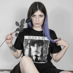 Wednesday - Black Is My Happy Colour T-Shirt schwarz