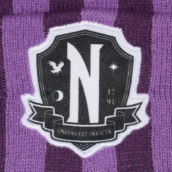 Wednesday - Nevermore Logo Mütze mit Bommel