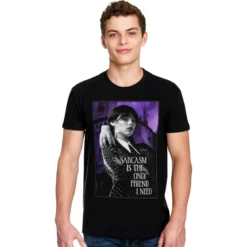 Wednesday - Sarcasm T-Shirt schwarz