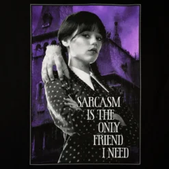 Wednesday - Sarcasm T-Shirt schwarz