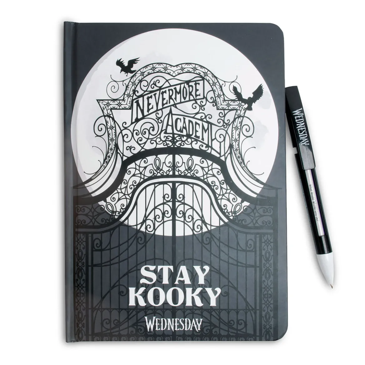 Wednesday - Stay Kooky Notizbuch mit Kugelschreiber