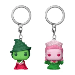 Wicked - Glinda und Elphaba (Ombre) Funko Pop Schlüsselanhänger 2er Set