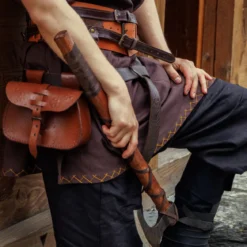 Wikinger Tunika Harbard Kurzarm braun