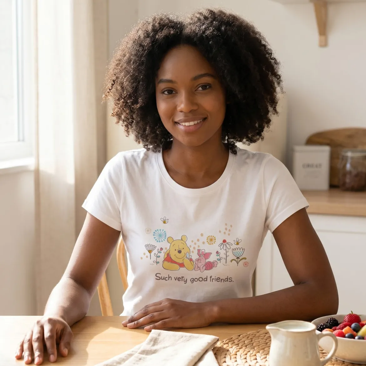 Winnie Puuh - Good Friends T-Shirt Damen weiß