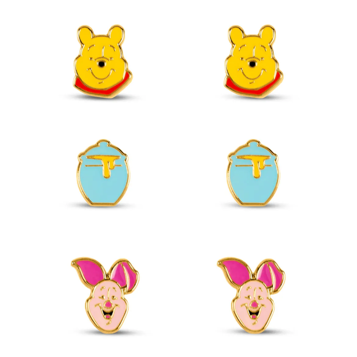 Winnie Puuh - Ohrstecker 3er Set in Geschenkbox