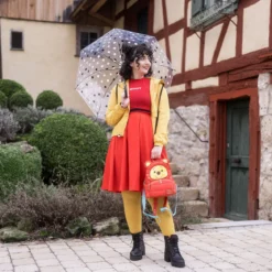 Winnie Puuh - Puffer Jacket Cosplay Mini Rucksack rot