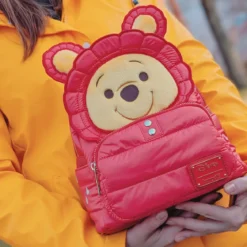 Winnie Puuh - Puffer Jacket Cosplay Mini Rucksack rot