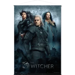 Witcher - Geralt, Ciri und Yennefer Wall Scroll