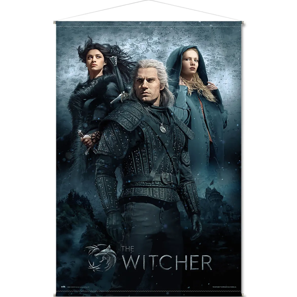 Witcher - Geralt, Ciri und Yennefer Wall Scroll