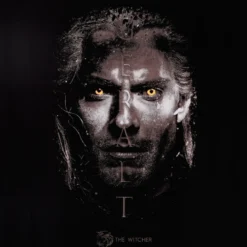 Witcher - Geralt Portrait T-Shirt schwarz