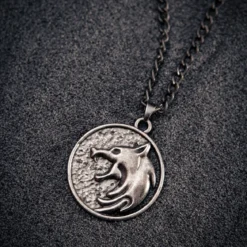 Witcher - Geralt Wolf Medaillon Kette