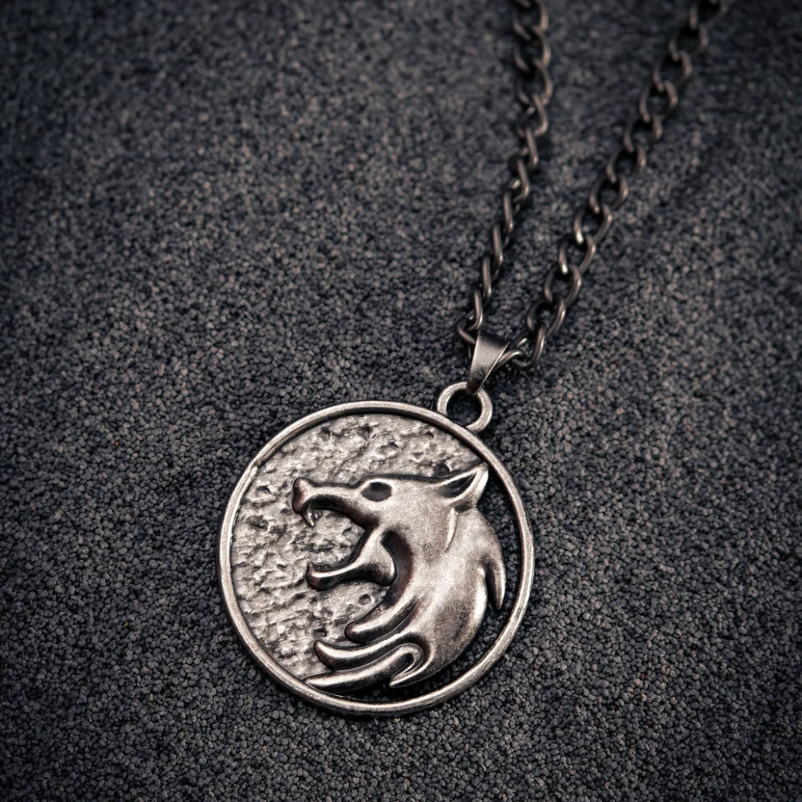 Witcher - Geralt Wolf Medaillon Kette