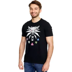 Witcher - Hexer Zeichen T-Shirt schwarz