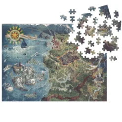 Witcher - Karte der Nördlichen Königreiche Puzzle