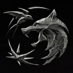 Witcher - Wolf Emblem T-Shirt schwarz