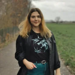 Witcher - Wolf Medaillon T-Shirt schwarz