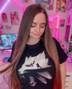Witcher - Wolf Silhouette T-Shirt schwarz