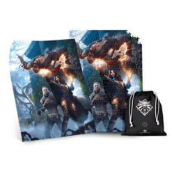 Witcher - Yennefer Puzzle mit Logo Stoffbeutel