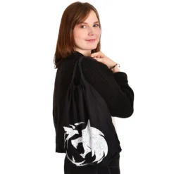 Wolf Emblem Sportbag für Witcher Fans schwarz