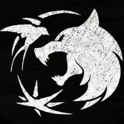 Wolf Emblem Sportbag für Witcher Fans schwarz