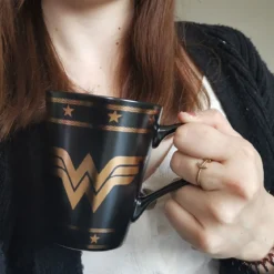 Wonder Woman - Logo Tasse schwarz