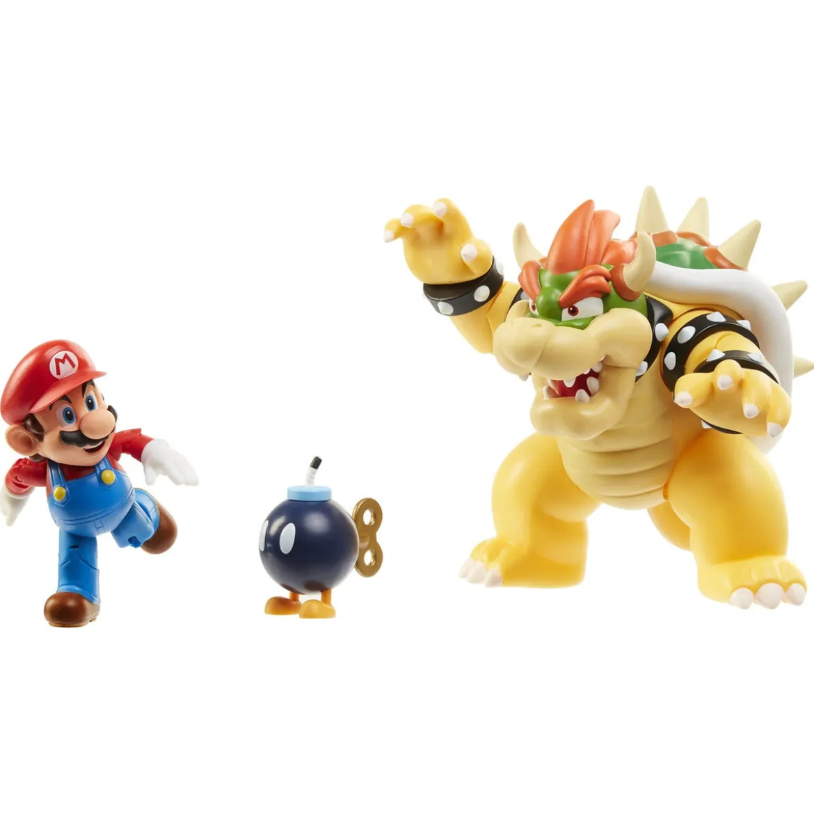 World of Nintendo Actionfiguren 3er-Pack Mario vs. Bowser