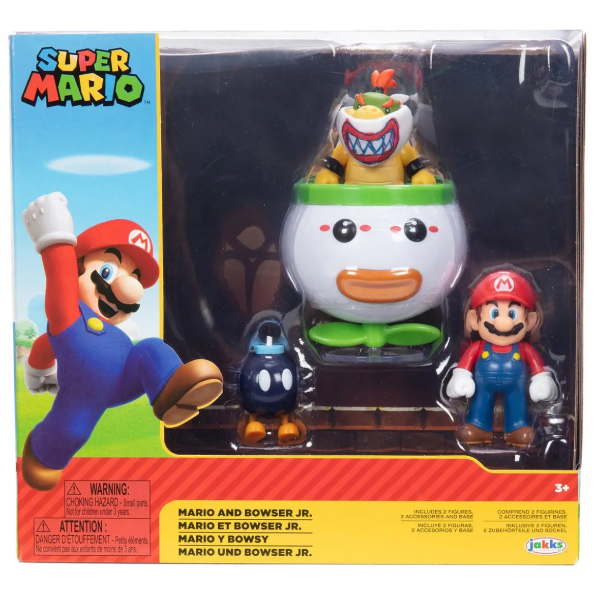 World of Nintendo Minifiguren 2er-Pack Mario and Bowser Jr.