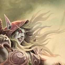 World of Warcraft Kunstdruck Sylvanas vs Anduin Wrynn