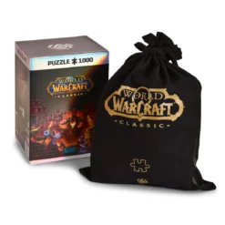 World of Warcraft - Onyxia Puzzle mit Logo Stoffbeutel