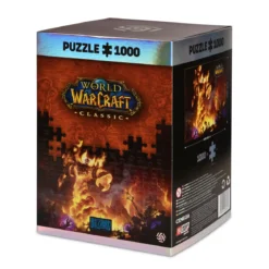 World of Warcraft - Ragnaros Puzzle mit Logo Stoffbeutel