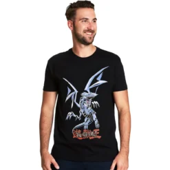 Yu-Gi-Oh! - Blue-Eyes White Dragon T-Shirt schwarz