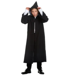 Zauberer Kinder Kostüm Robe mit Kapuze für Harry Potter Fans