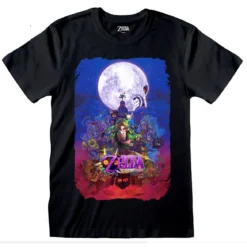 Zelda - Link Poster T-Shirt schwarz