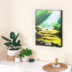 Zelda - Masterschwert Wandbild mit Licht