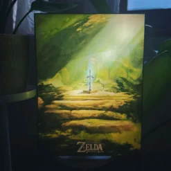 Zelda - Masterschwert Wandbild mit Licht