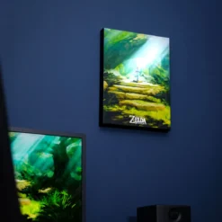 Zelda - Masterschwert Wandbild mit Licht