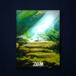 Zelda - Masterschwert Wandbild mit Licht