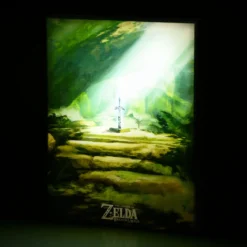 Zelda - Masterschwert Wandbild mit Licht