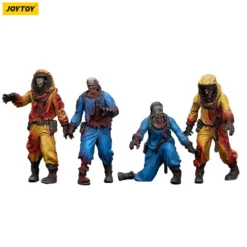 Zombie Dark Source Actionfiguren 4er-Pack Biochemical Lab Team 8 cm