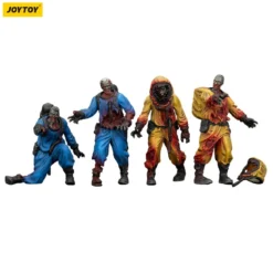 Zombie Dark Source Actionfiguren 4er-Pack Biochemical Lab Team 8 cm