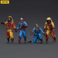 Zombie Dark Source Actionfiguren 4er-Pack Biochemical Lab Team 8 cm