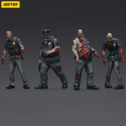 Zombie Dark Source Actionfiguren 4er-Pack Police (Male) 8 cm
