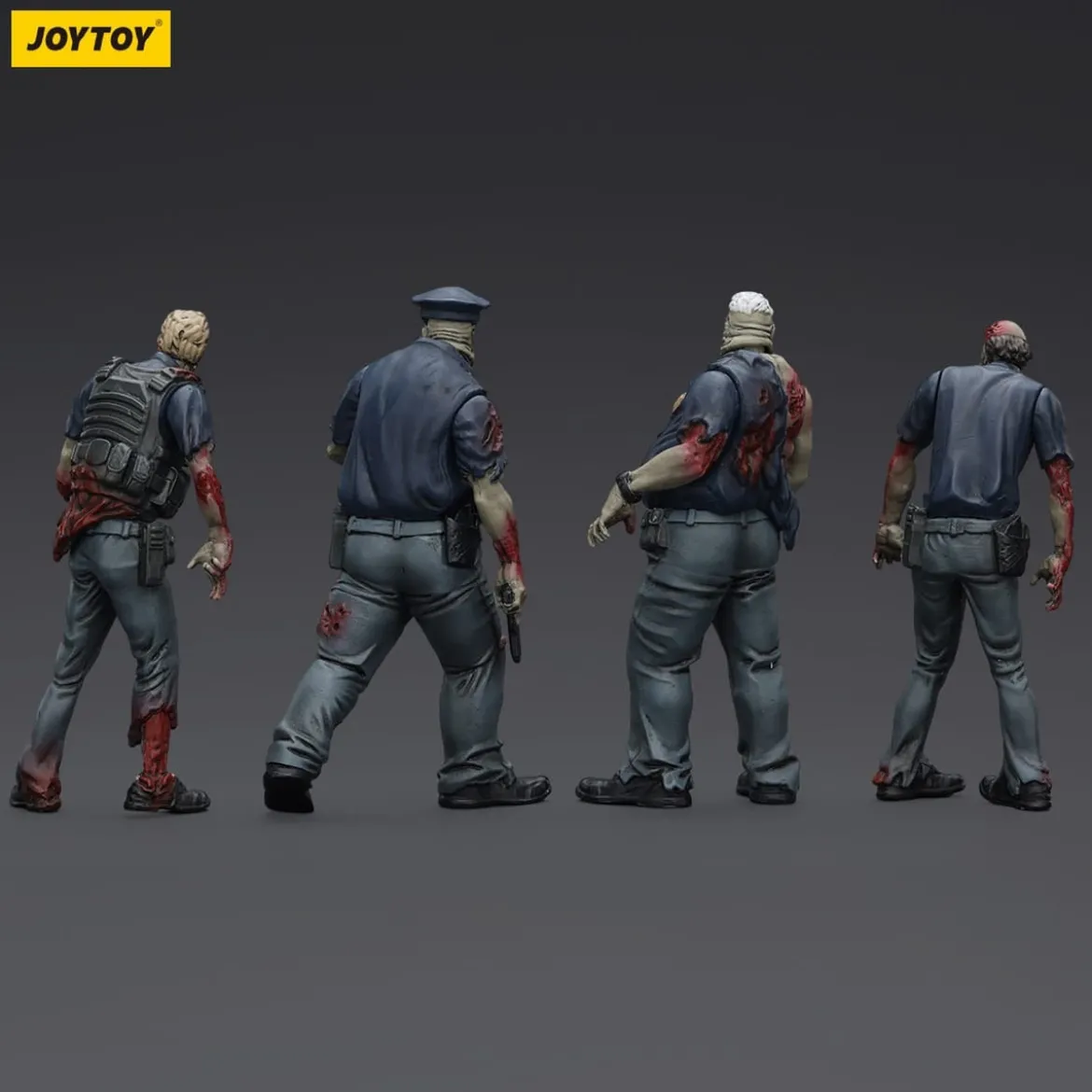 Zombie Dark Source Actionfiguren 4er-Pack Police (Male) 8 cm