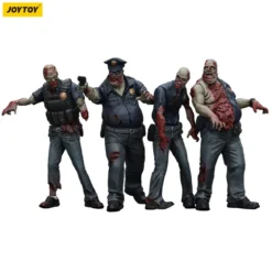 Zombie Dark Source Actionfiguren 4er-Pack Police (Male) 8 cm